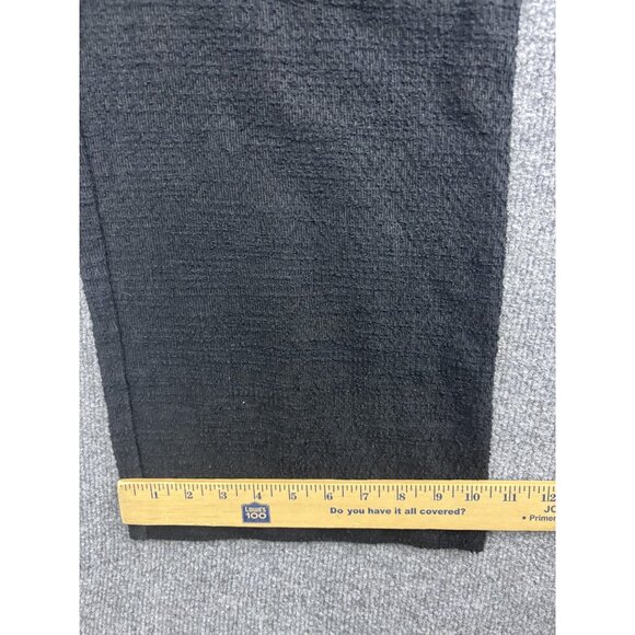 Madewell Jumpsuit Womens Small Black Textured Wide Leg Cropped Romper - Picture 7 of 9